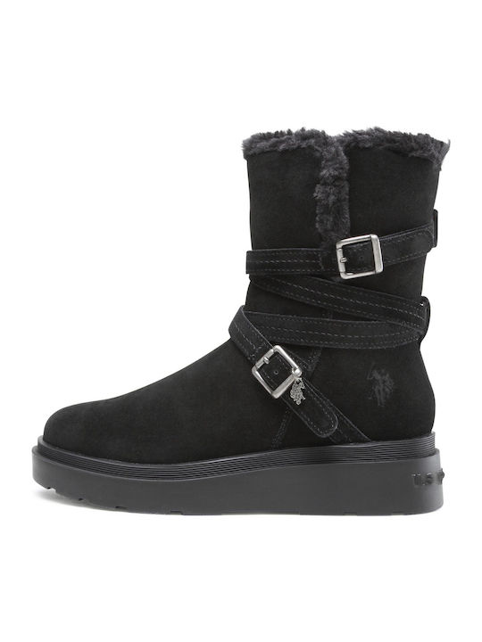 Penny Suede Γυναικεία Chelsea Μποτάκια Μαύρα