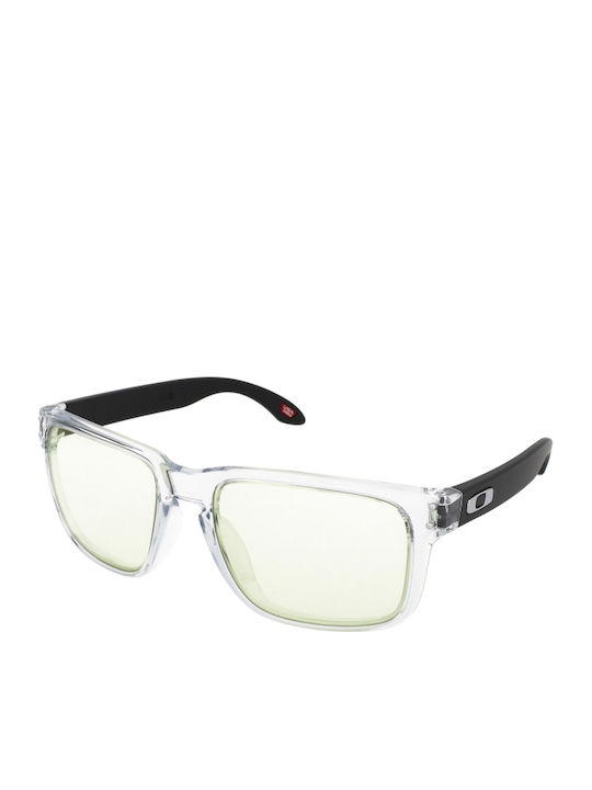 Oakley Holbrook Мъжки Слънчеви Очила със Сив Пластмасов Рамка и Жълти Стъкла