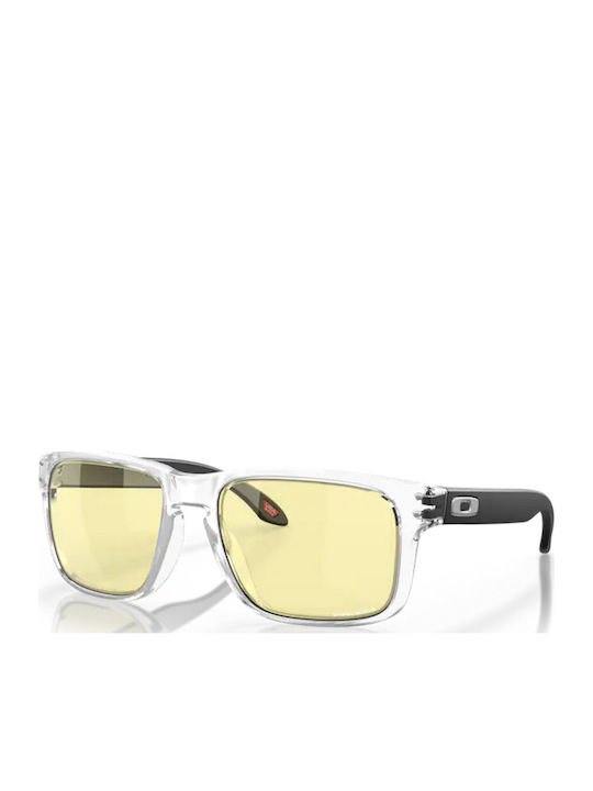 Oakley Holbrook Мъжки Слънчеви Очила със Сив Пластмасов Рамка и Жълти Стъкла