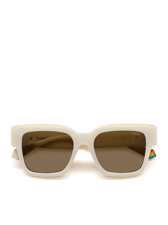 Polaroid Unisex Ochelari de soare cu Albastru Cadru și Maro Polarized Lentilă PLD6198/S SZJ/SP