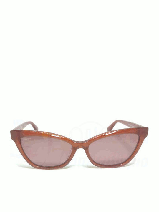 Max Mara Women's Sunglasses with Brown Horn-Rimmed Frame MM 0011 44S