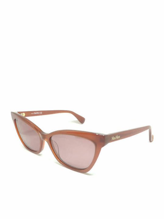 Max Mara Women's Sunglasses with Brown Horn-Rimmed Frame MM 0011 44S