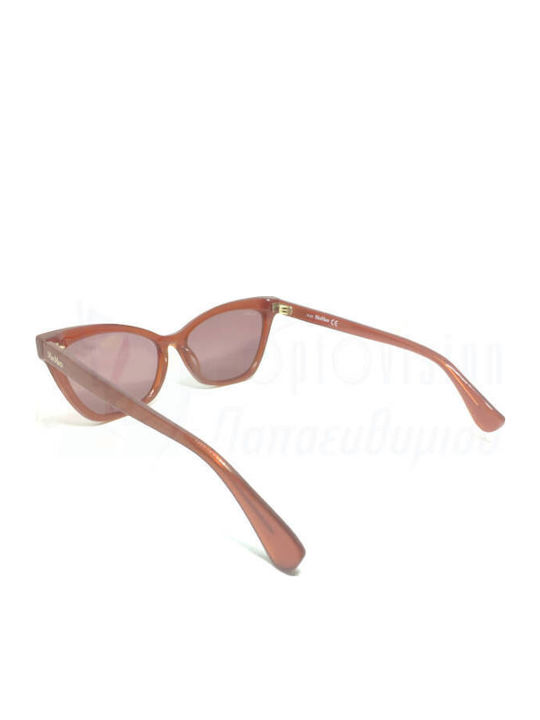 Max Mara Women's Sunglasses with Brown Horn-Rimmed Frame MM 0011 44S