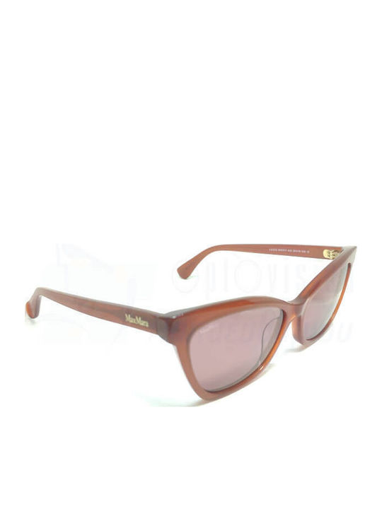 Max Mara Women's Sunglasses with Brown Horn-Rimmed Frame MM 0011 44S