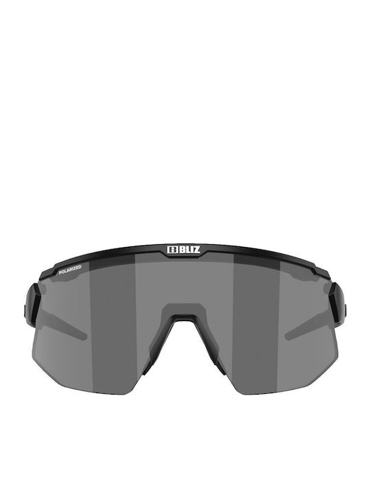 Bliz Breeze Unisex Sunglasses with Black Plastic Frame and Black Polarized Lens 52202-11
