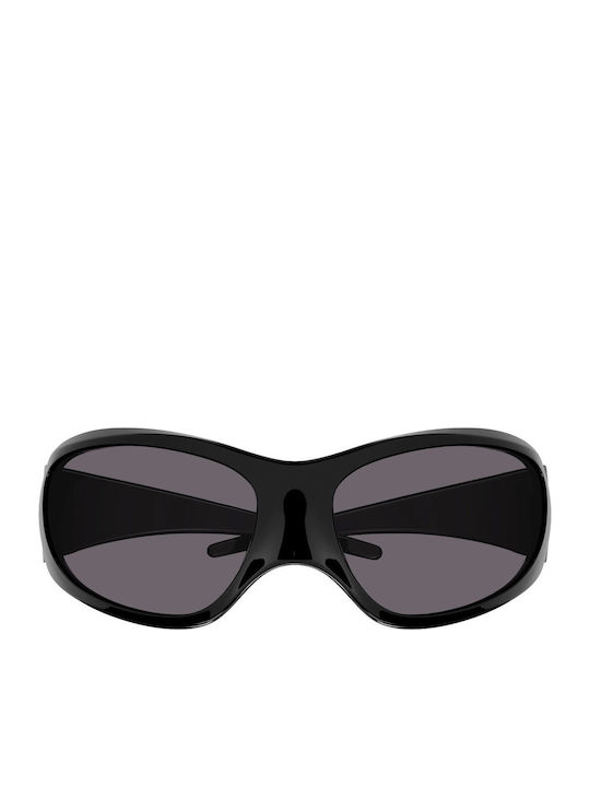 Balenciaga Unisex Sonnenbrille mit Schwarz Kunststoff Gestell und Schwarz Linse