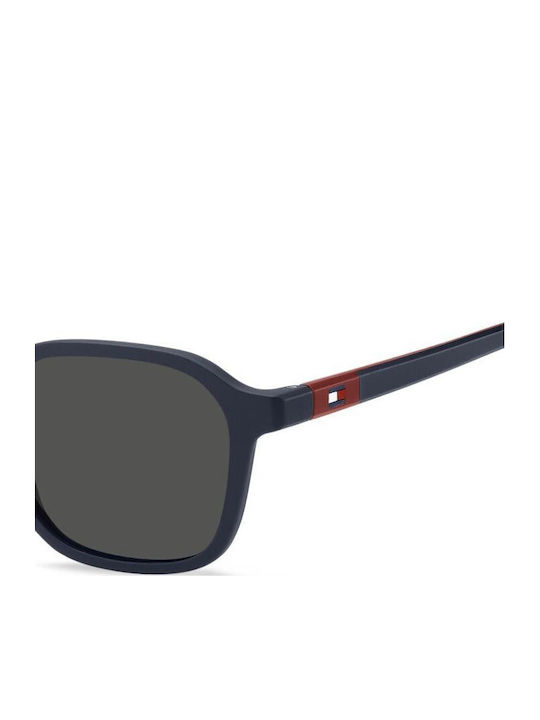 Tommy Hilfiger Unisex Sonnenbrillen mit Marineblau Horn umrandetem Rahmen und Gray Gläser TH2245/S PJP/IR