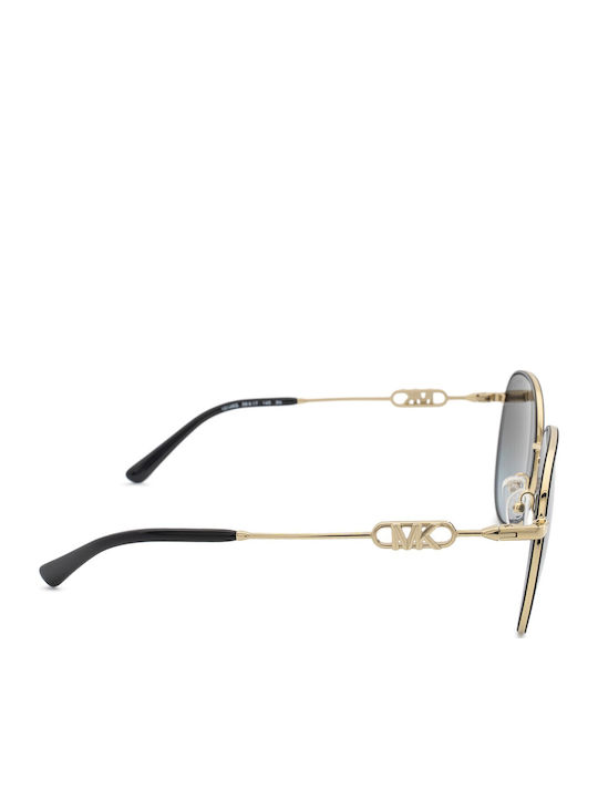 Michael Kors Empire Women's Sunglasses with Gold Metal Frame and Gray Gradient Lens MK1128J 10148G