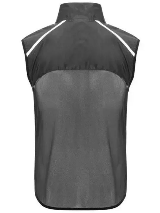 Jannu Sleeveless Jacket Waterproof and Windproof Black