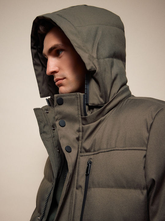Μπουφάν Puffer Khaki