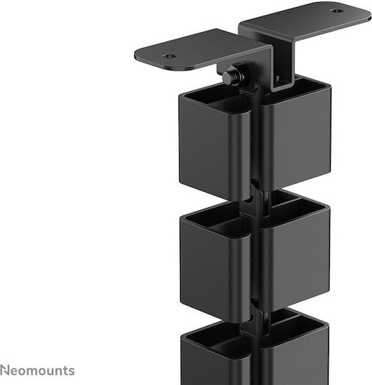 Neomounts Organizator De Cabluri Tip Coloană Pentru Rame De Birou Reglabile Pe Înălțime Montare Cu Șurub Negru