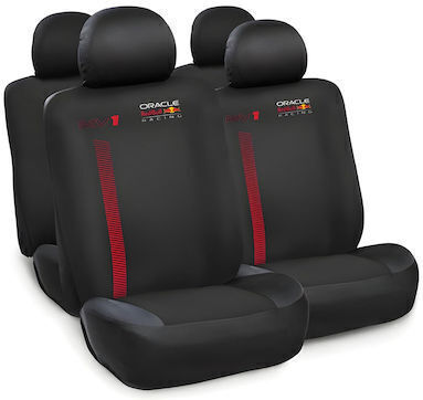 Oracle Red Bull Racing Car Seat Back Set 10pcs Polyester Black