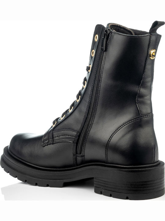 Leather Women's Ankle Boots Black
