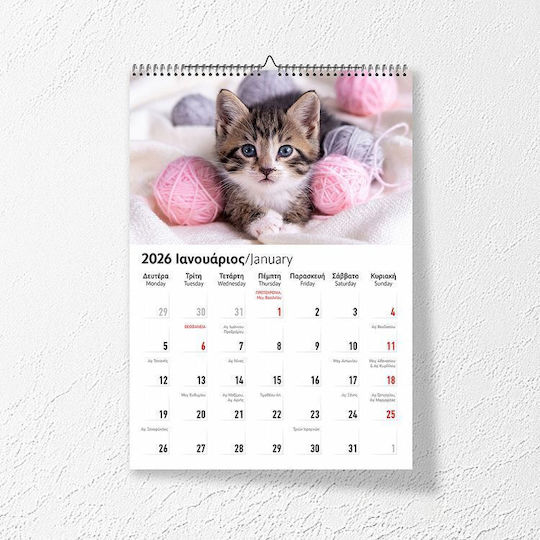 Υδρόγειος Μηνιαίο Planner 2026 17x24εκ. (Διάφορα Σχέδια)