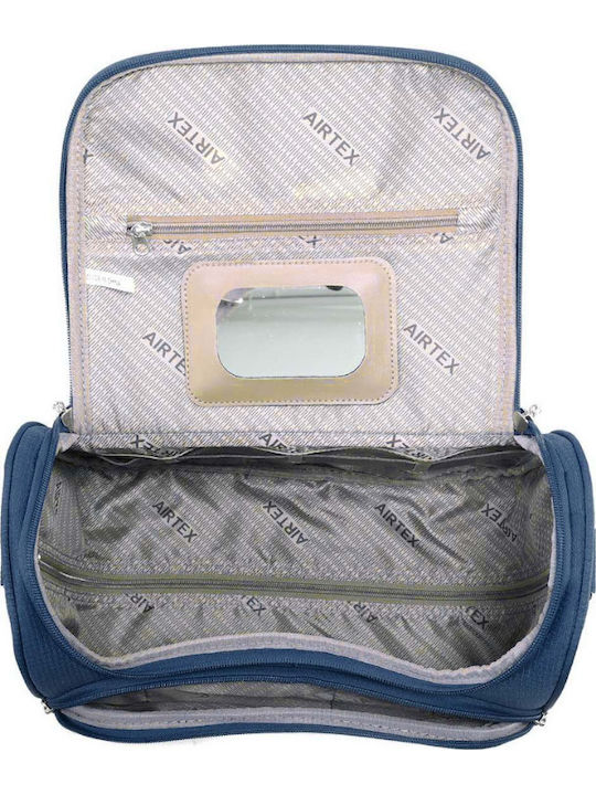 Beauty Case Μπλέ Airtex Αδιάβροχο Ύφασμα 294mar60 29460-03