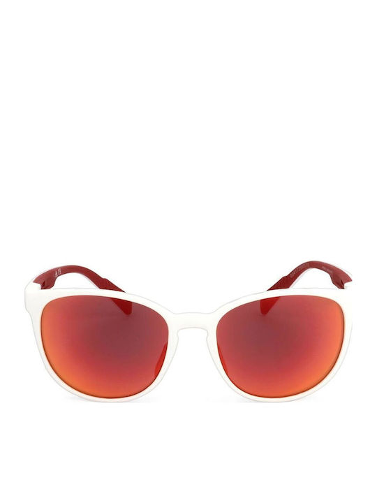 adidas Shine Inline Unisex Sunglasses with Transparent Plastic Frame and Orange Mirror Lens SP0036 21L