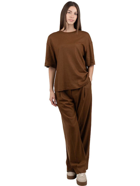 Women's Sweater Woolen Brown