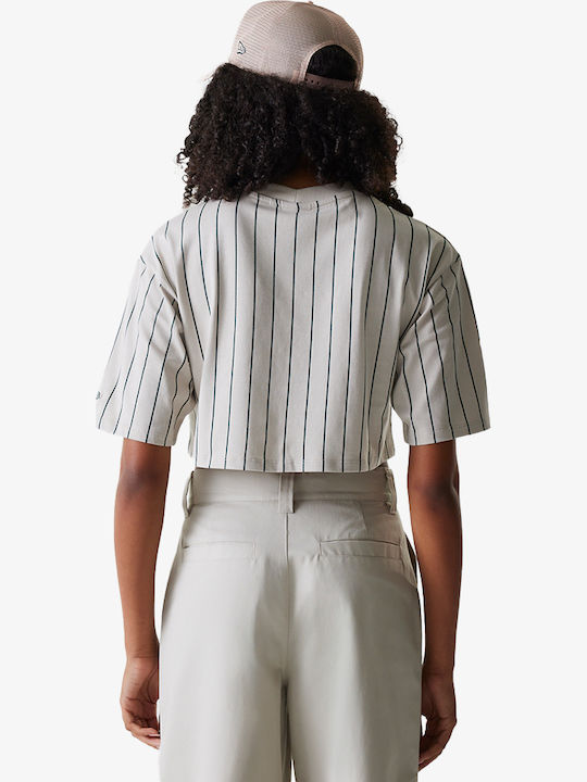 Women's Oversized Crop T-shirt Light Beige