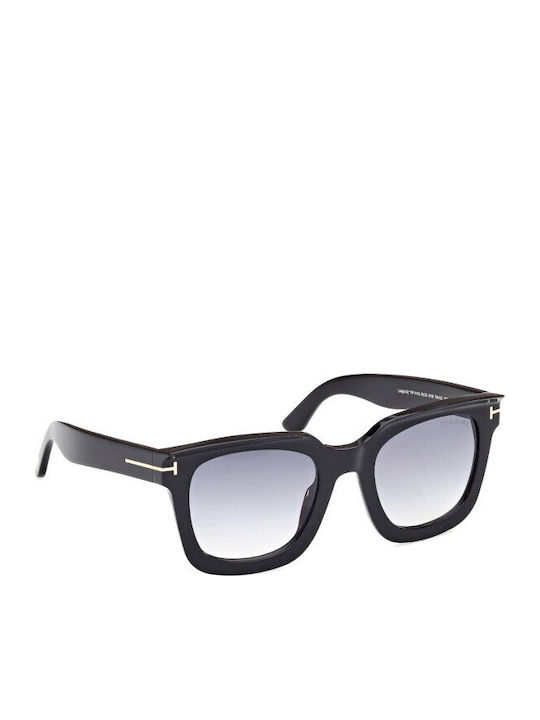 Tom Ford Women's Sunglasses with Black Plastic Frame and Gray Gradient Lens FT1115 01B