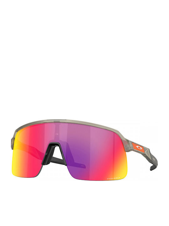 Oakley Lite Bărbătești Ochelari de soare cu Alb Cadru și Multicolor Oglindă Lentilă OO9463-68