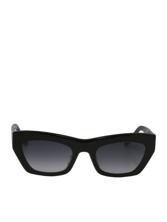 Kaleos Lyonne Women's Sunglasses with Black Plastic Frame and Black Lens LYONNE 1
