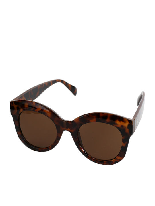 Looks Style Eyewear Дамски Слънчеви Очила с Пластмасова Рамка Леопард