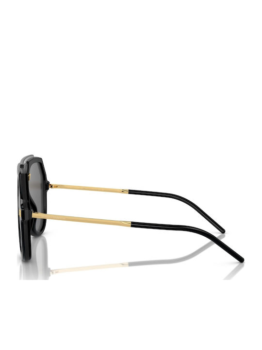 Dolce & Gabbana Мъжки Слънчеви Очила с Черна Пластмасова Рамка и Сиви Стъкла DG6195 501/87