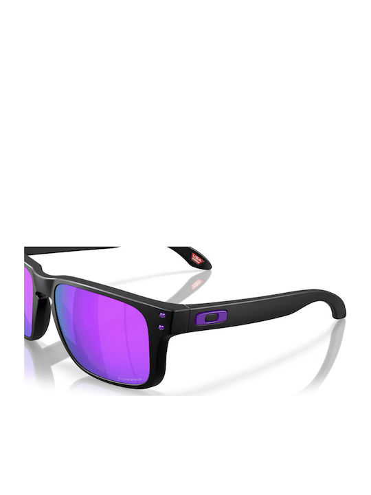 Oakley Holbrook S Prizm Мъжки Слънчеви Очиала с Черна Пластмасова Рамка и Лилави Огледални Стъкла OO9509-06