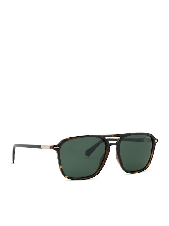 Polaroid Bărbătești Ochelari de soare cu Maro Tortoise Cadru și Verde Lentilă PLD4182/S/X 086/UC
