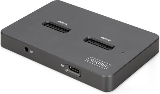 Digitus Docking Station για 2 Σκληρούς Δίσκους SATA με σύνδεση USB-C (DA-71546-1)