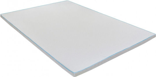 Green Future Matratzentopper Doppel Memory-Schaum mit Abnehmbarem Bezug 140x190cm