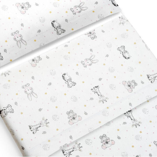 Interbaby Seturi de cearșafuri pentru bebeluși Pentru Patut Flanel Albe