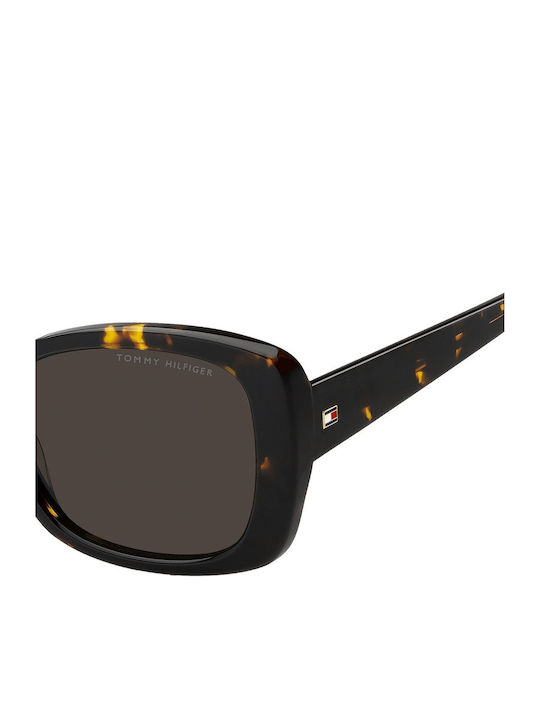 Tommy Hilfiger Feminini Ochelari de soare cu Maro Tortoise Cadru și Maro Lentilă TH2225/S 086/70