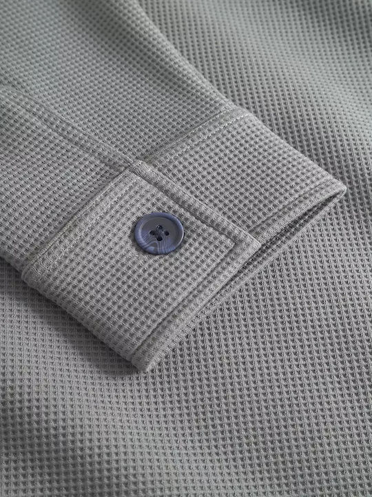 Дълъг Ръкав Overshirt в Стандартна Кройка Dust Sage Green