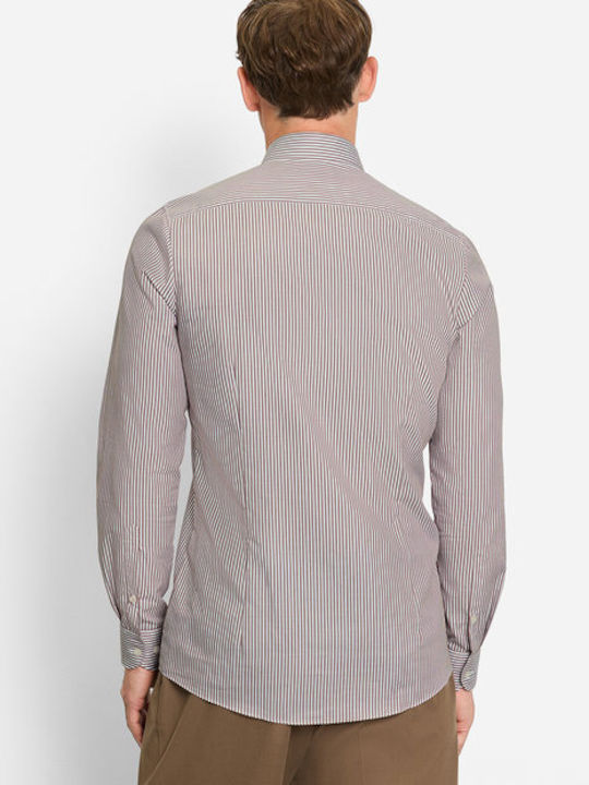 Level 5 Long-sleeved Shirt Striped Beige