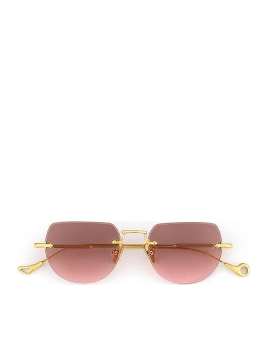 Eyepetizer Women's Sunglasses with Gold Metal Frame and Pink Gradient Lens DRIVE-C.4-44