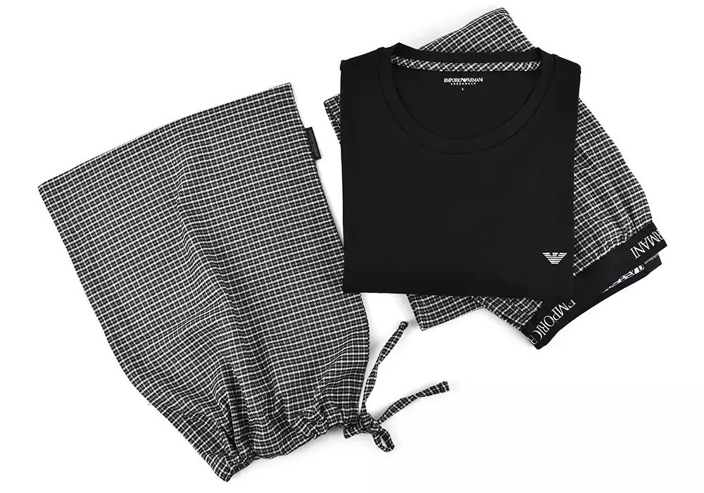 Emporio Armani Men's Winter Pajamas Set Black EM000614AF14998