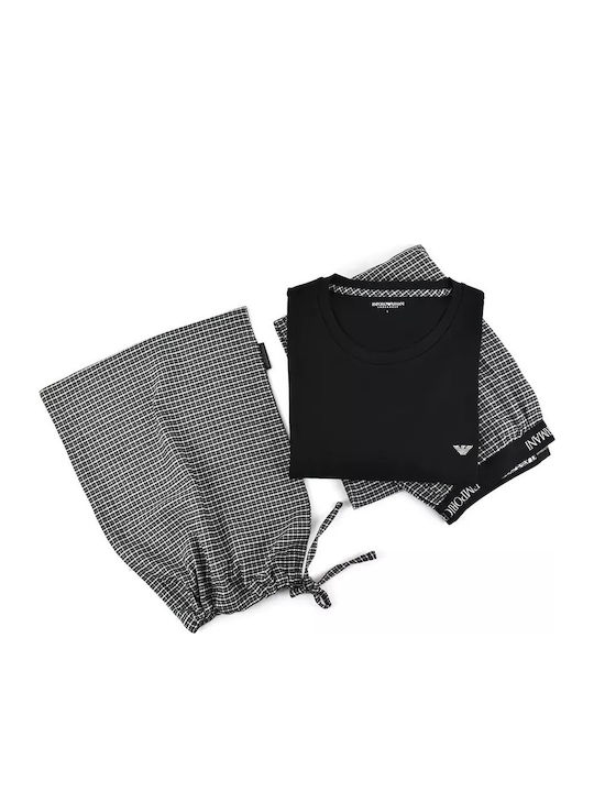 Emporio Armani Men's Winter Pajamas Set Black