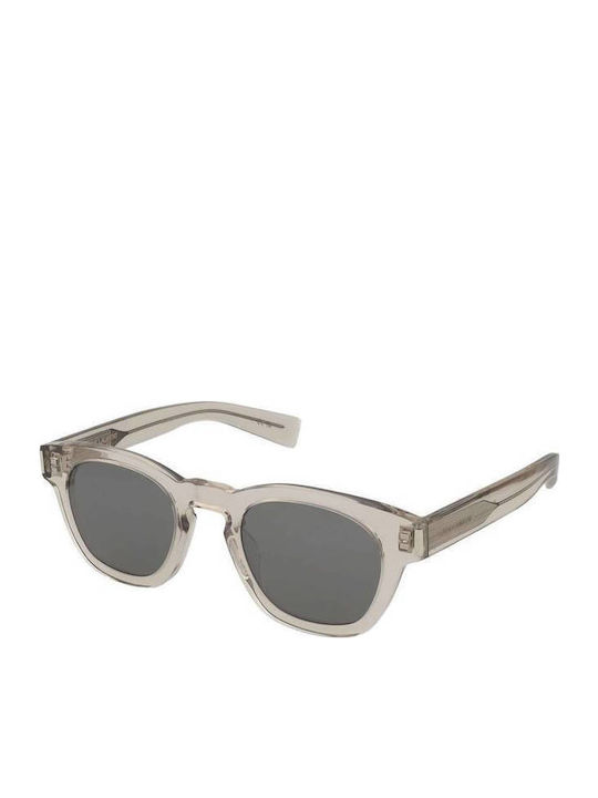 Ysl Unisex Γυαλιά Ηλίου με Γκρι Κοκκάλινο Σκελετό και Γκρι Φακό