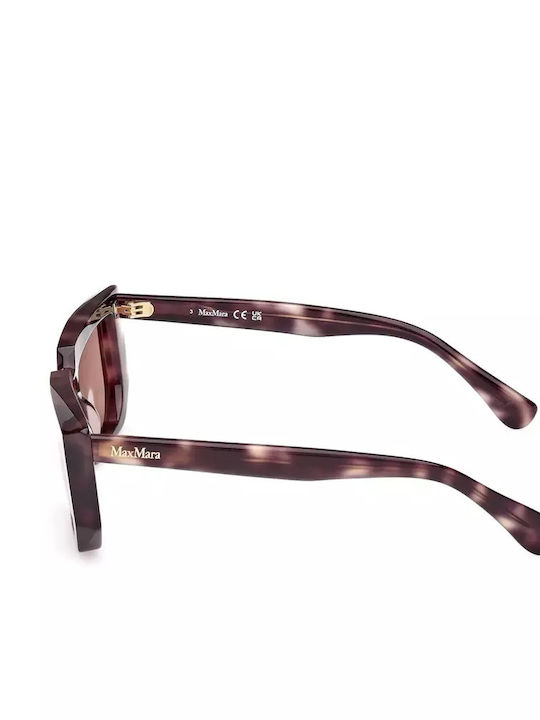 Max Mara Feminini Ochelari de soare cu Maro Tortoise Cadru și Roz Lentilă MM 0126 55E