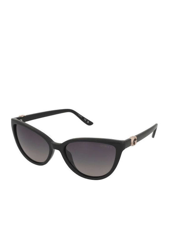 Guess Feminini Ochelari de soare cu Negru Cadru și Gri Degrade Lentilă GU00189 01D