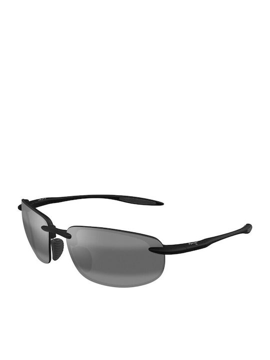 Maui Jim Hookipa Ανδρικά Γυαλιά Ηλίου με Μαύρο Μεταλλικό Σκελετό και Μαύρο Φακό 676-02