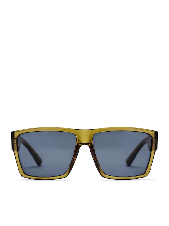 Chpo Miguel Unisex Sunglasses With Green Horn-Rimmed Frame And Green Lens CHPO16133RA