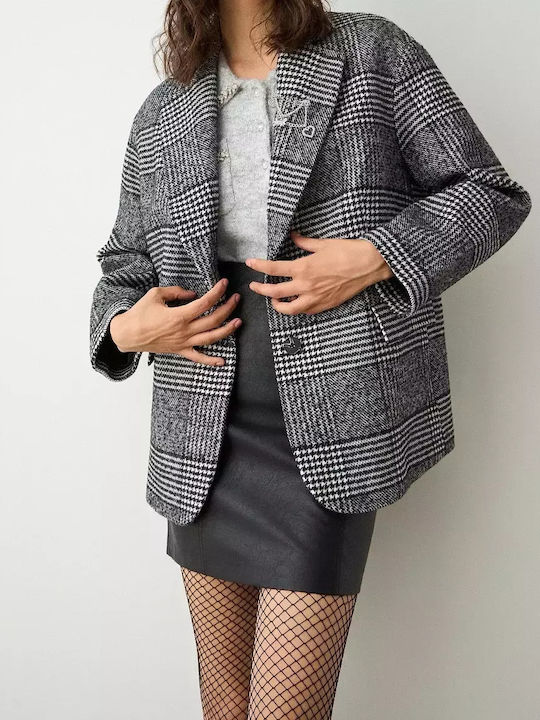 BSB Women's Blazer Plaid
