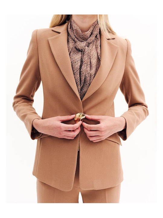 Forel Blazer pentru femei Sacou Camel
