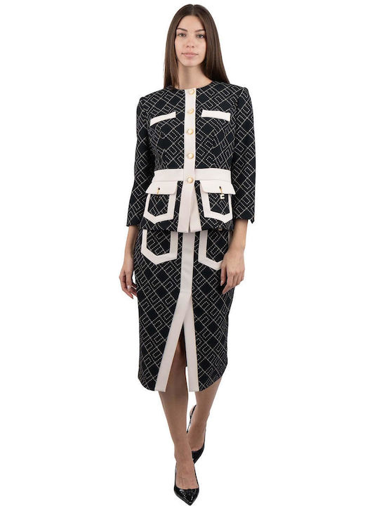 Elisabetta Franchi Women's Crepe Blazer Bi-color