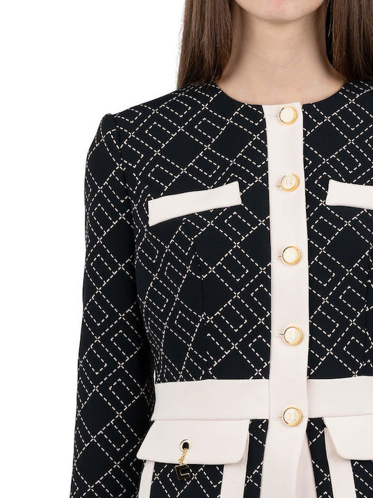 Elisabetta Franchi Women's Crepe Blazer Bi-color
