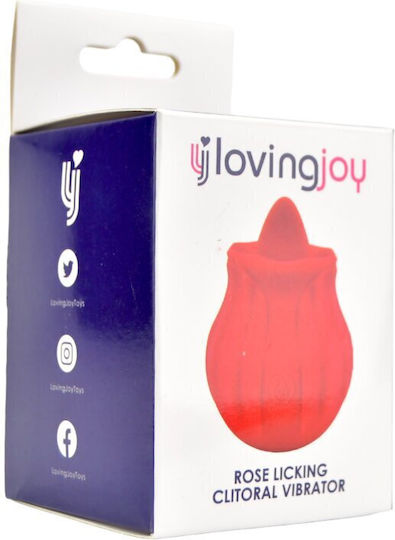Loving Joy Rose Mini Κλειτοριδικός Δονητής 8cm Κόκκινος