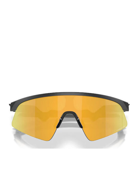 Oakley Resistor Athletic Kids Sunglasses With Polarized Mirror Lens Black For 7-11 Years