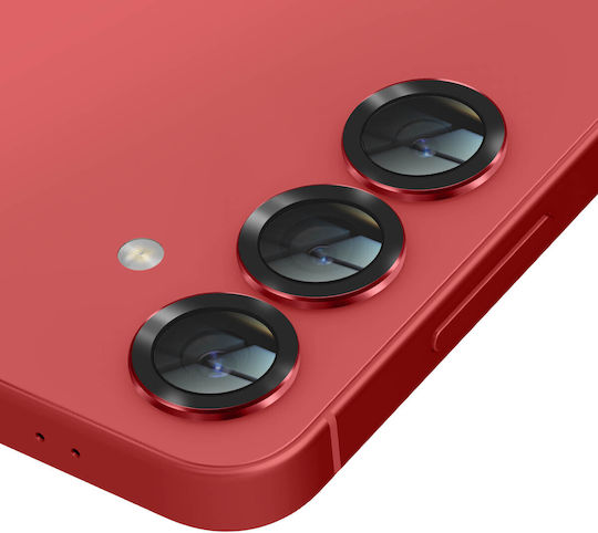 Forcell Camera Protection Tempered Glass Red for the Samsung Galaxy S25